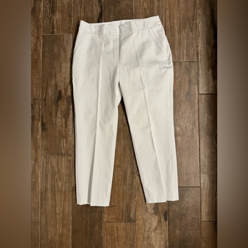SPANX White Crop Skinny Pants